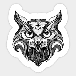 Black Owl Sticker